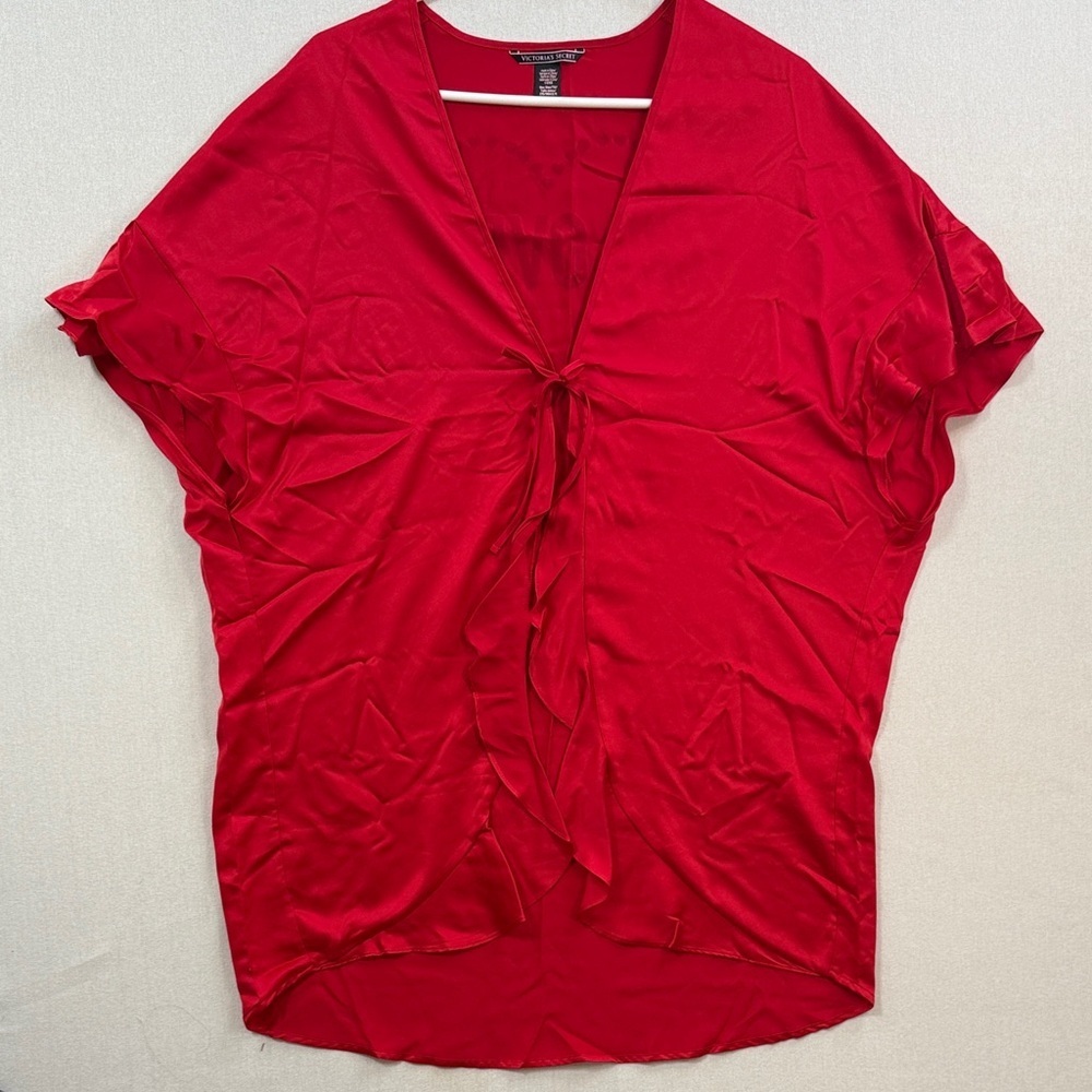 Victoria's Secret Red Satin Robe
